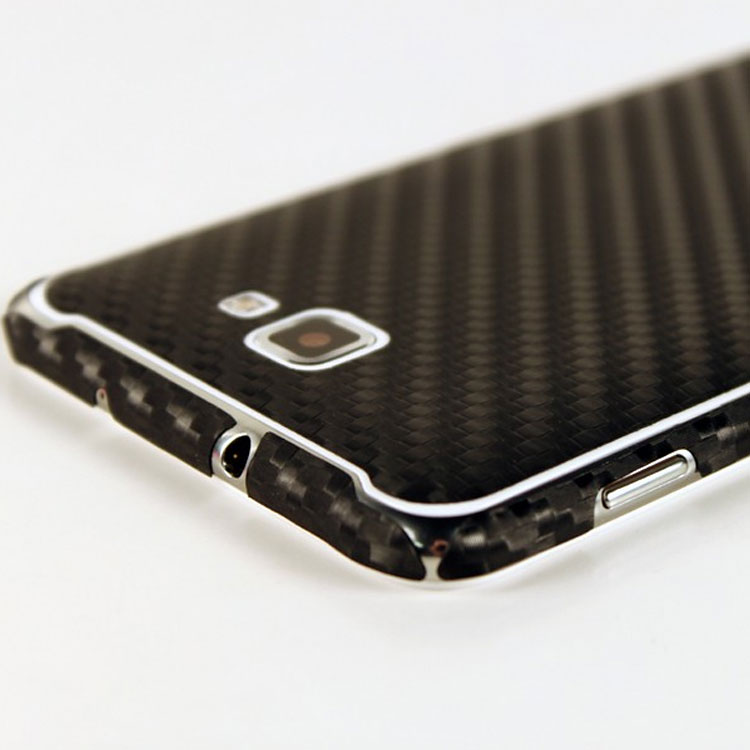Оплётка корпуса с текстурой угле-волокна Carbon Fiber Armor Full Body (Black) для Samsung Galaxy Note 2
