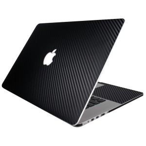 Оплётка корпуса с текстурой угле-волокна Carbon Fiber Armor Full Body (Black) для MacBook Pro 15"