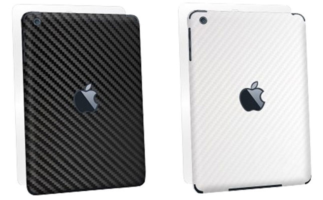 Оплётка корпуса с текстурой угле-волокна Carbon Fiber Armor Full Body (White) для iPad Mini