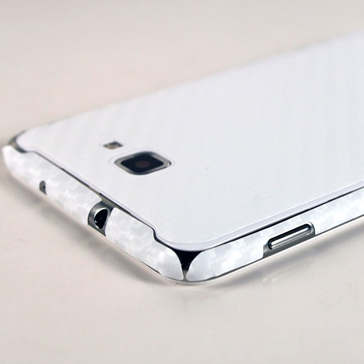 Оплётка корпуса с текстурой угле-волокна Carbon Fiber Armor Full Body (White) для Samsung Galaxy Note 2