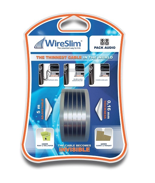 Ультратонкий стерео аудио кабель WireSlim WSP9010EN