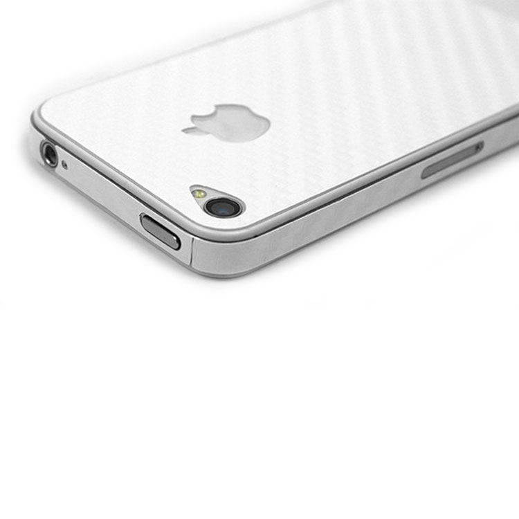 Оплётка корпуса с текстурой угле-волокна Carbon Fiber Armor Full Body (White) для iPhone 5