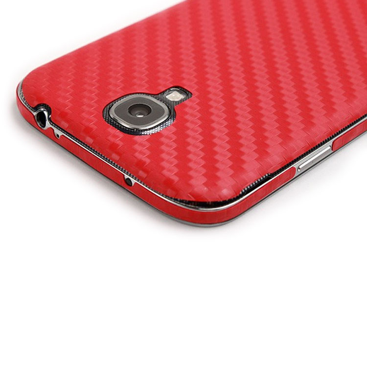 Оплётка корпуса с текстурой угле-волокна Carbon Fiber Armor Full Body (Red) для Samsung Galaxy S 4