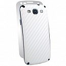 ������ ������� � ��������� ����-������� Carbon Fiber Armor Full Body (White) ��� Samsung Galaxy S 3