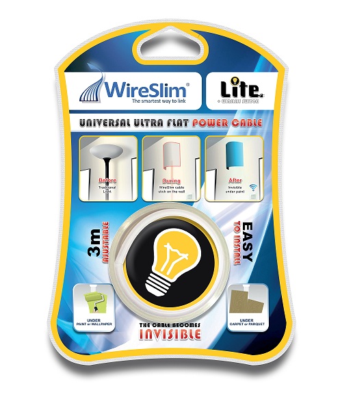 Ультратонкий электрический кабель WireSlim со свитчом HTI-WSL-03S-EN