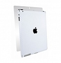 Оплётка корпуса с текстурой угле-волокна Carbon Fiber Armor Full Body (White) для iPad 4